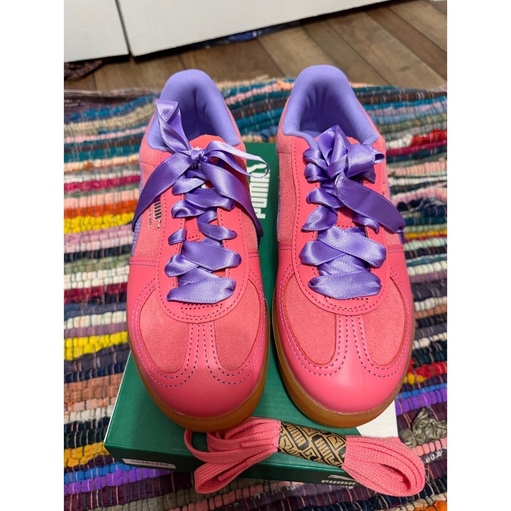 Puma Palermo Elevata CF Magic Rose Caramel Latte Pink Purple Platform Shoes 8.5
